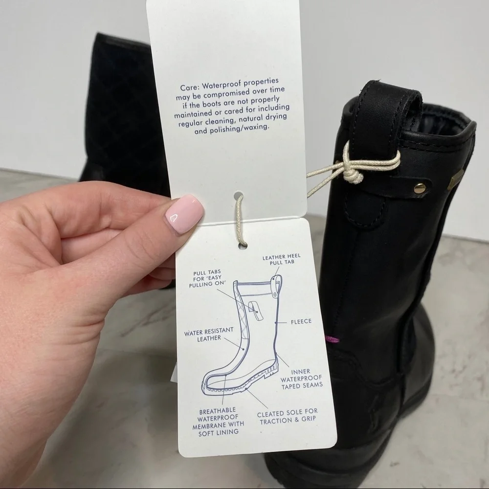 NWT! Joules Harlington Black Snow Boot 5 - Picture 8 of 13